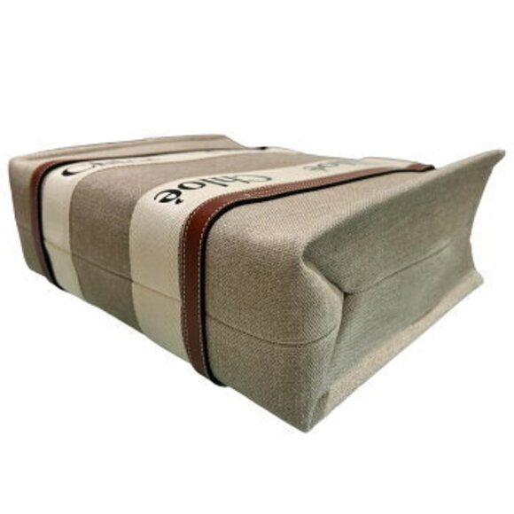 Chloe Tote Bag Canvas Beige - Picture 5 of 8